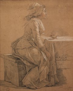 Portrett av frøken Marie Gabrielle Capet, maleren av François André Vincent