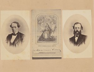 [Baron von Magnus, autograf til keiser Maximilian av Mexico, Dr. Bosch], 1867. av Francois Aubert