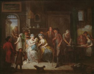 Interiørscene av Francois Aubert