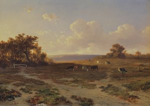 Hedelandskap med kyr, 1852
