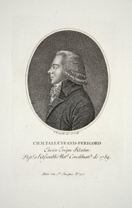 M.Talleyrand-Perigord, tidligere biskop av Autun, pub. 1791 av Francois Bonneville