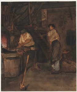 Studie for The Blacksmith's Shop: Remembrance of Le Tréfort