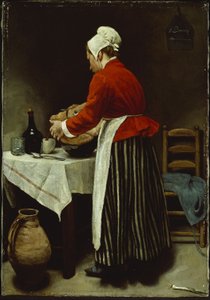 The Maid, ca. 1875 (olje på lerret) av François Bonvin