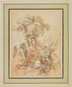 Allegori over fødselen av en fransk prins av François Boucher