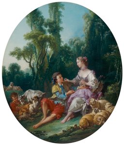 Tenker de på druen? (Pensent-ils au raisin?) av François Boucher