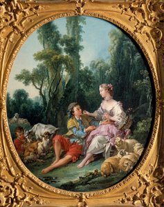 Tenker de på druer? 1746 (olje på lerret) av François Boucher