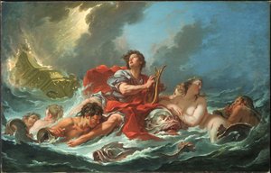 Arion på delfinen av François Boucher