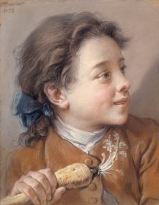 Gutt med gulrot av François Boucher