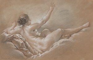 Danae mottar den gyldne dusjen av François Boucher