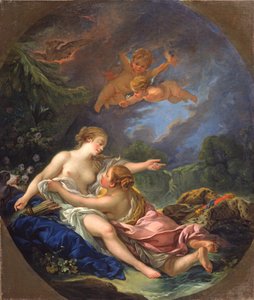 Jupiter og Callisto, ca 1766 (olje på lerret) av François Boucher