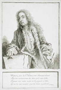 Portrett av Antoine Watteau av François Boucher