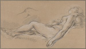 Den liggende nymfen av François Boucher