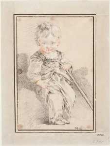Sittende gutt av François Boucher