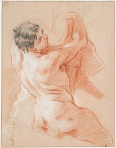 Studie av en Triton av François Boucher
