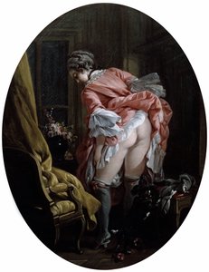 The Raised Skirt av François Boucher