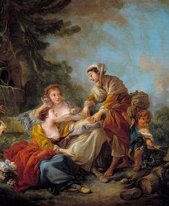 Spådame. Maleri av Francois Boucher (1703-1770) 1700-tallet. av François Boucher