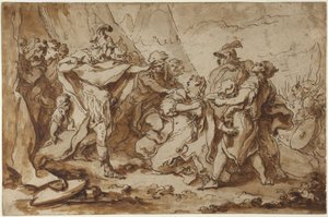 Kvinner og soldater av François Boucher