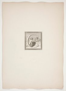 C Monogram med Putti av Francois Chauveau