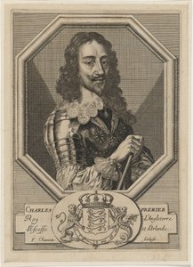Karl I i en åttekantet ramme av Francois Chauveau