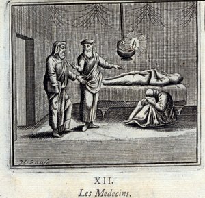 Legene. Fabler av Jean de La Fontaine (1621-95). Illustrasjon av Francois Chauveau (1613-1676). Utgave av 1728. av Francois Chauveau