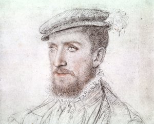 Gaspard de Coligny (1519-1572) (tegning) av François Clouet