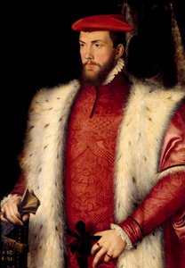 Portrett av Odet de Coligny (1517-1571) Kardinal de Chatillon Maleri av Francois Clouet (1515-1572) 1500-tallet Søn. 0,94x0,73 m Chantilly, Musee Conde av François Clouet