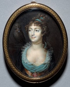 Portrett av Mademoiselle Marie-Anne Adelaide Le Normand, ca. 1793.