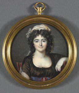 Portrett av en kvinne i en brun kjole, 1795.