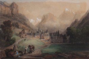 La Grande Chartreuse 1869 (Akvarell på papir)