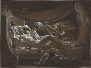 Vulcan oppdager Venus og Mars av Francois Edouard Picot