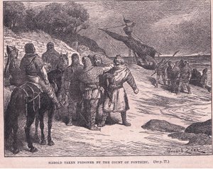 Harold tatt til fange av greven av Ponthieu AD 1063