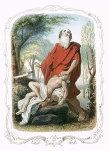 Abraham ofret Isak av Francois Feyen Perrin