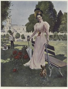 Portrett av Madame la Princess Youssopoff av Francois Flameng