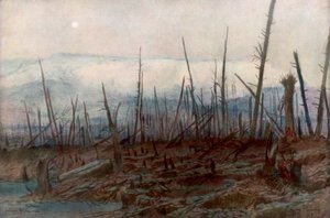 The Cliff of Craonne, c1917, 1926. av Francois Flameng