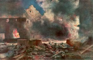 Lessard-gården, mellom Marizy og Neuilly Saint Front, Frankrike, 18. juli 1918, 1926. av Francois Flameng