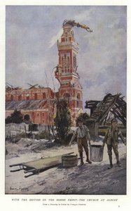 Med britene på Somme-fronten av Francois Flameng