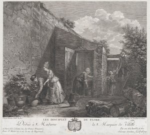 The Disciples of Flora, 1778. norvegian av Francois Godefroy