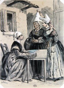 Lacemakers of Caen i Normandie, fra 