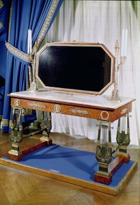 Sminkebord som tilhører keiserinne Josephine (1763-1814) (tre og bronse)