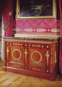 First Empire Style commode, 1804-15 (akasie, marmor og forgylt bronse)