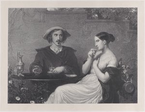 Kafeen, 1840. av Francois Joseph Aime de Lemud