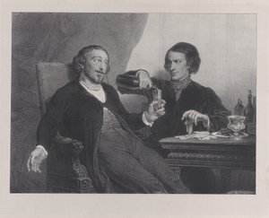 The Wine, 1840. av Francois Joseph Aime de Lemud