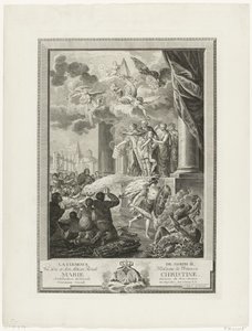 The Clemency of Joseph II, gravert av Mathias de Sallieth av Francois Joseph Pfeiffer