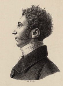Portrett av Franz Xavier Wolfgang Mozart 1791-1844, 1820-årene. av Francois Le Villain