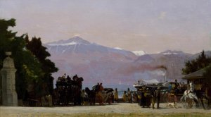 En Ouchy av Francois-Louis-David Bocion