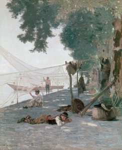 Garn og fiskere av Francois-Louis-David Bocion