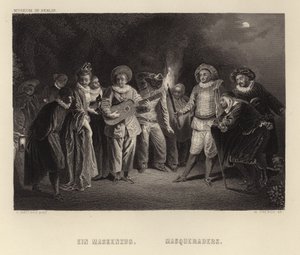 Maskerader av Francois Louis Joseph Watteau