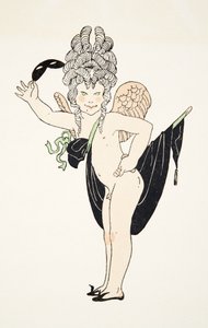 Cherub fra Personages de Comedie, pub. 1922 (stensiltrykk) av Francois Louis Schmied