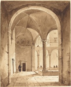 Et kloster av Francois Marius Granet