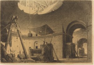 Reparasjon av en dome av Francois Marius Granet